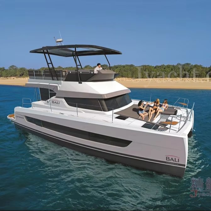 Allhouse Luxury 13m Aluminium Catamaran Yacht Inboard Engine Powered EVA Hull for River Sailing Sport Fishing Entertainment Boat